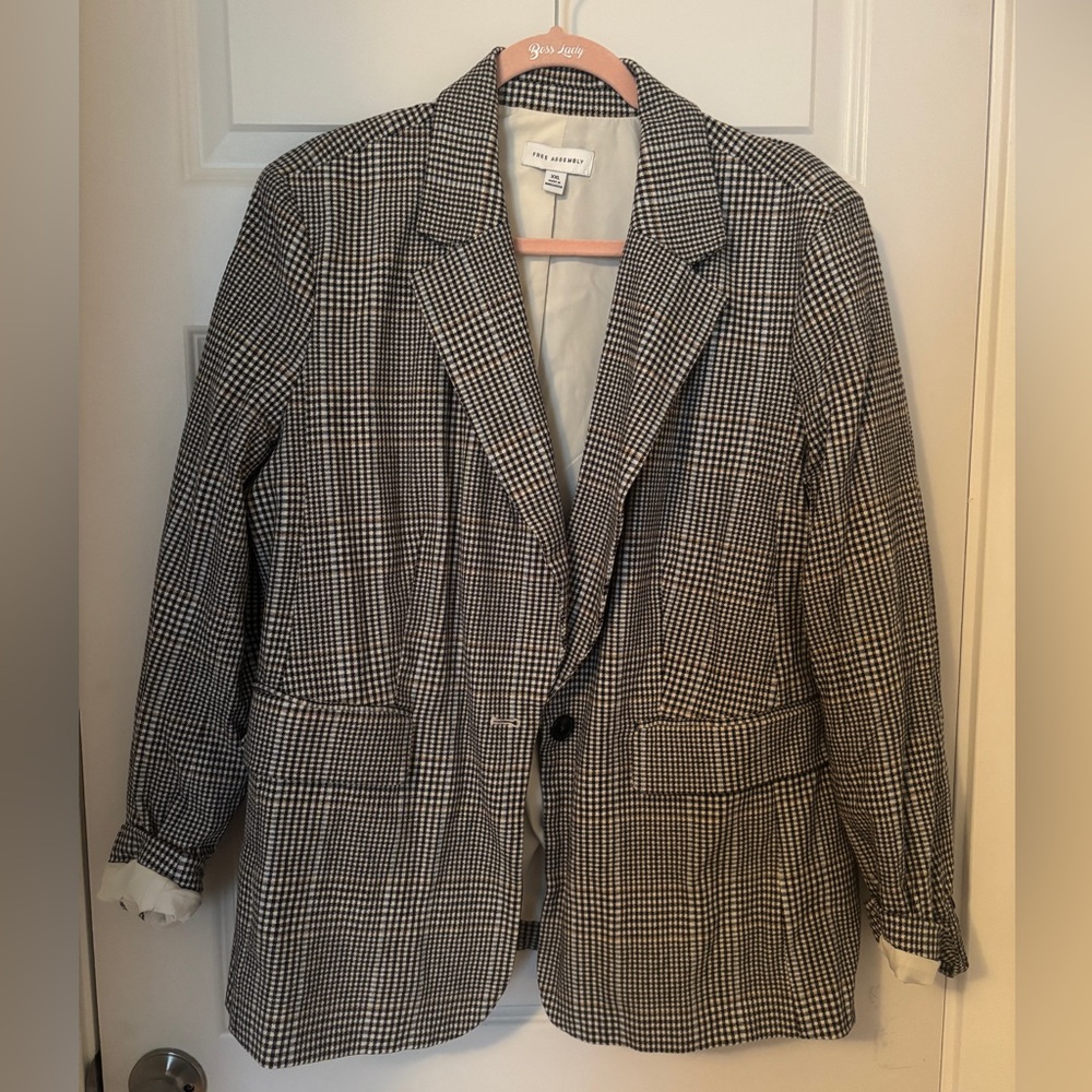 Houndstooth blazer XXL